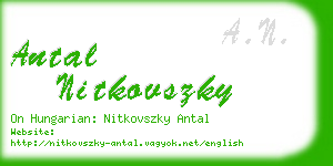 antal nitkovszky business card